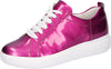 Waldlaufer H-Vivien hot pink patent leather trainer shoe