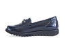 Waldlaufer Habea pearly detail navy blue leather loafer