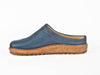 Haflinger cork and rubber sole navy blue leather slipper