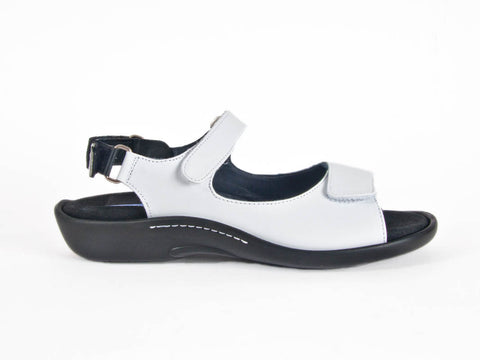 Wolky Salvia adjustable white leather sandal