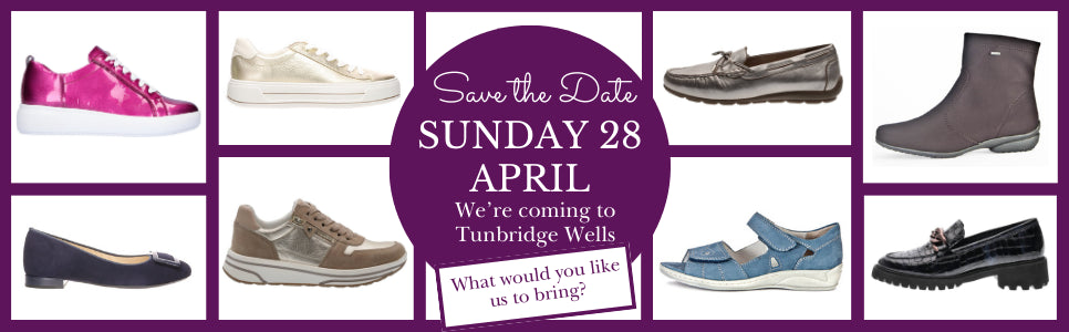 A selection of fab new shoes for our Tunbridge Wells shoe shop roadshow on Sunday 28 April
