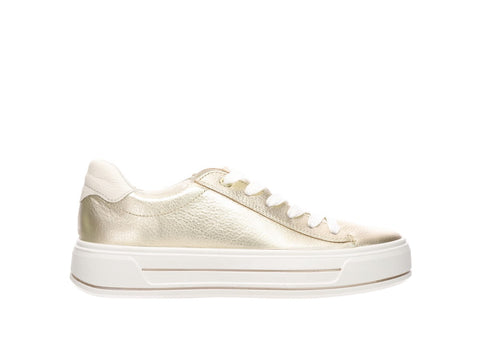 * Closing down sale 50% off Ara Fusion-4 wide-fit Gore-Tex gold leather trainer shoe