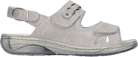 * Closing down sale 50% off Waldlaufer Garda adjustable silver grey nubuck leather sandal