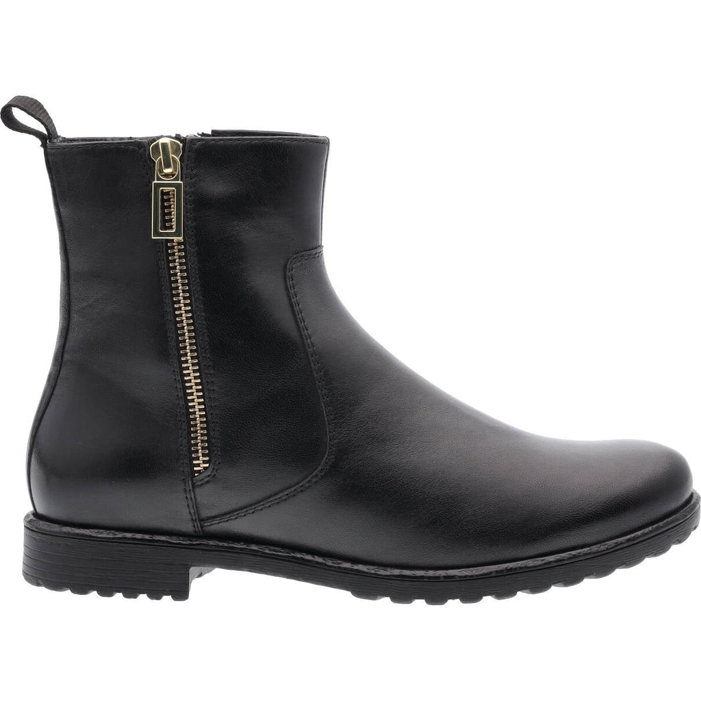 * Ara Liverpool zip detail black leather boot