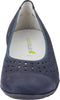 * Closing down sale 50% off Waldlaufer Hessima "punched" leather suede leather navy blue pump