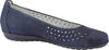 * Closing down sale 50% off Waldlaufer Hessima "punched" leather suede leather navy blue pump
