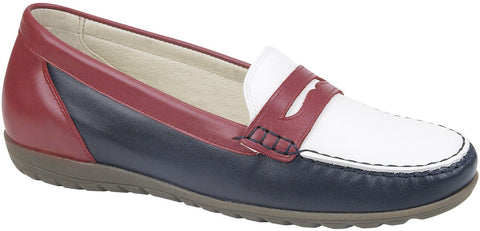 Waldlaufer Hessima 3 colour leather loafer