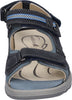 ** Waldlaufer adjustable navy blue leather walking sandal