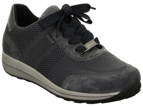 * Ara Fusion 4 wide fitting Gore-Tex waterproof grey nubuck leather lace-up trainer