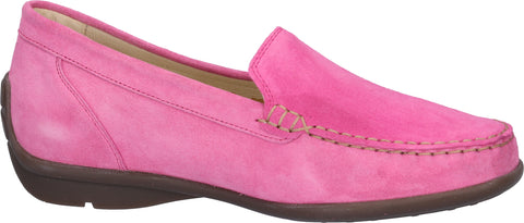 Waldlaufer Harriet pink suede leather moccasin loafer