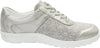 Waldlaufer M-Ira very wide zip in silver grey detailed leather lace up