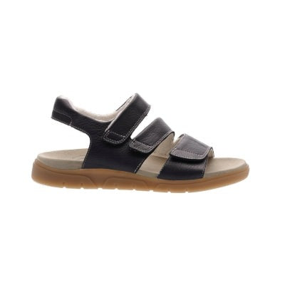 Ara 3 strap adjustable navy leather sandal