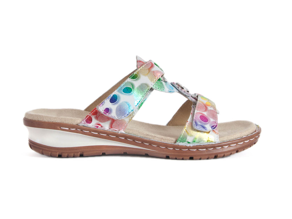 Bright coloured sandals clearance