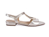 ** Ara trim detail rose gold leather sandal