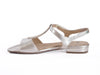 ** Ara trim detail rose gold leather sandal