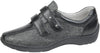 *Waldlaufer Henni 2 strap navy blue croc soft patent leather trainer loafer