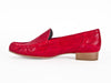 * Ara textured red leather moccasin