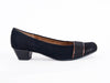 * Closing down sale 50% off Court with bar trim in suede leather