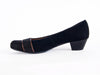 * Closing down sale 50% off Court with bar trim in suede leather