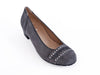 * Closing down sale 50% off Court with bar trim in suede leather