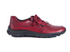 * Closing down sale 50% off Red leather lace up with zip
