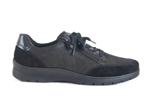 * Closing down sale 50% off Ara leather and nubuck lace-up trainer with zip