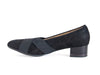 Ara cross over court in nubuck sparkly leather with elastic