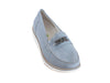 * Closing down sale 50% off Waldlaufer Habea chain detail pale blue nubuck loafer