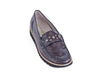 Waldlaufer Habea pearly detail mottled grey leather loafer