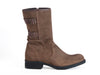 Clearance 50% off Wolky mid-calf buckle detail oiled taupe nubuck suede boot