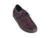 Wolky funky red textured leather lace up