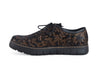 Wolky funky bronze textured leather lace up