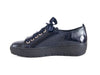 NAVY PATENT LACE UP -NAVY BLUE