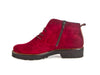 Clearance 50% off Brogue style wine red suede ankle boot