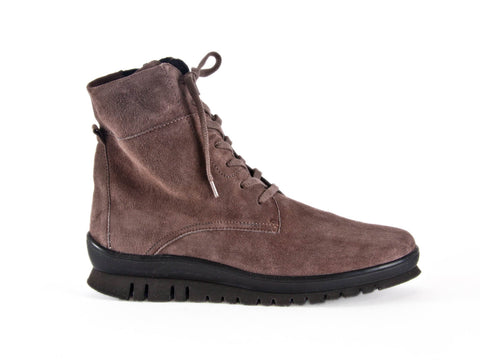 Clearance 50% off Semler lace & side-zip grey suede ankle boot