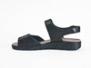 Semler adjustable black leather sandal