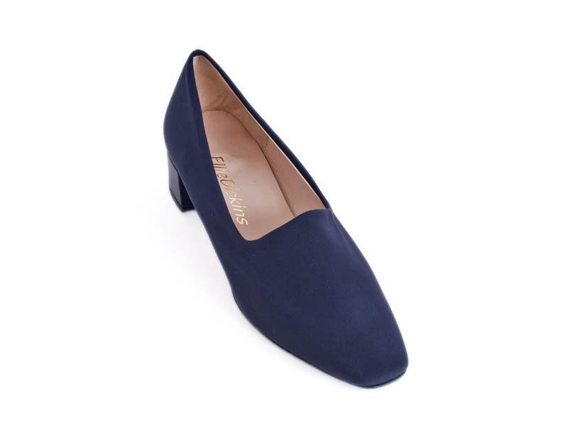 Ladies navy hot sale blue flats