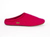 Haflinger pure wool non slip rubber sole pink mule slippers