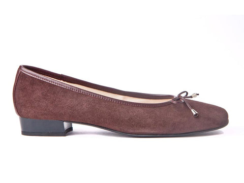 Clearance 50% off Riva Italian suede pump-BROWN