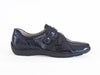 Henni 2 strap black patent leather loafer