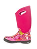 Blooming lovely long pink floral wellie