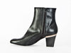 Leather zip ankle boot