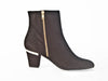 Nubuck zip ankle boot