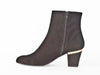 Nubuck zip ankle boot