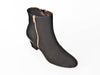 Nubuck zip ankle boot