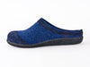 Haflinger Blizzard pure wool non slip sole navy blue slipper