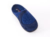 Haflinger Blizzard pure wool non slip sole navy blue slipper