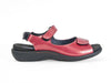 Wolky Salvia adjustable dark pink leather sandal