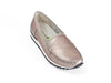 Hurly silver leather moccasin