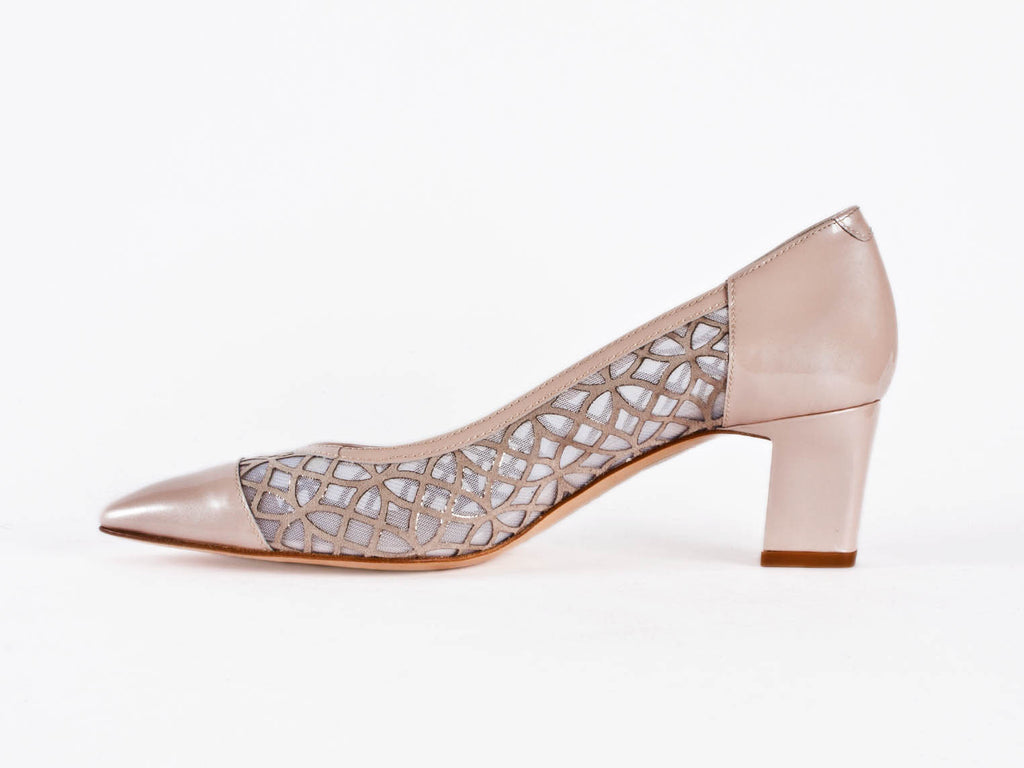 Ladies beige court shoes 2025